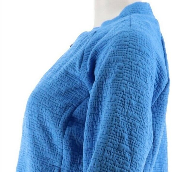 NWT H BY HALSTON LIGHTWEIGHT TEXTURED BOMBER JACKET 8 - Picture 4 of 10